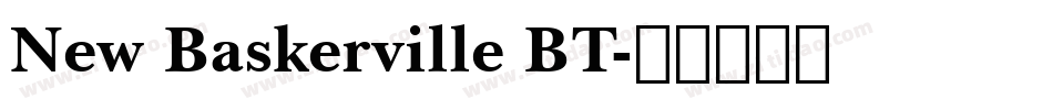 New Baskerville BT字体转换